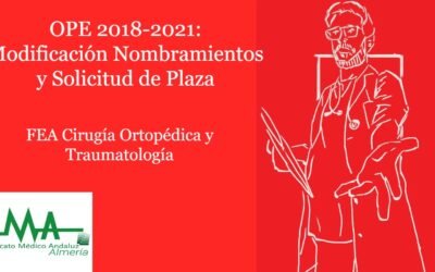MODIFICACION NOMBRAMIENTO FEA CIRUGÍA ORTOPÉDICA Y TRAUMATOLOGÍA, presentación de solicitudes de petición de centro de destino
