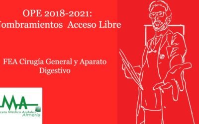 NOMBRAMIENTO, LISTADO CENTRO ADJUDICADO Y TOMA DE POSESIÓN. FEA Cirugía General y Aparato Digestivo
