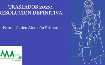 TRASLADOS 2023: RESOLUCIÓN DEFINITIVA. Farmacéutico de Atención Primaria
