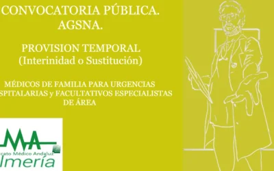 ÁREA DE GESTIÓN SANITARIA NORTE DE ALMERIA: CONVOCATORIA PÚBLICA PROVISION TEMPORAL (Interinidad o Sustitución), MFyC , FEA.