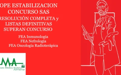 OPE ESTABILIZACION CONCURSO SAS RESOLUCIÓN COMPLETA y LISTAS DEFINITIVAS SUPERAN CONCURSO FEA Inmunología, Nefrología y Oncología Radioterápica.