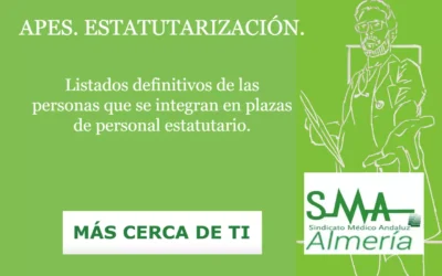 APES. ESTATUTARIZACIÓN. Listados definitivos de las personas que se integran en plazas de personal estatutario.
