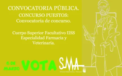 CONCURSO PUESTOS: Convocatoria de concurso. Cuerpo Superior Facultativo IISS Especialidad Farmacia y Veterinaria.