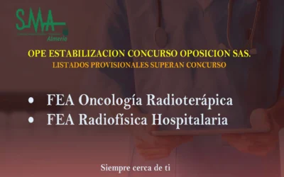 OPE ESTABILIZACION CONCURSO OPOSICION SAS. LISTAS PROVISIONALES SUPERAN CONCURSO.