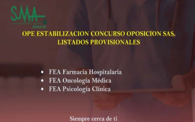 OPE ESTABILIZACION CONCURSO OPOSICION SAS. LISTAS PROVISIONALES SUPERAN CONCURSO.