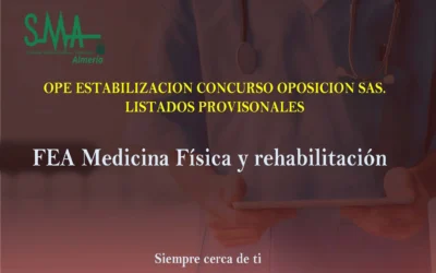 OPE ESTABILIZACION CONCURSO OPOSICION SAS. LISTAS PROVISIONALES SUPERAN CONCURSO.
