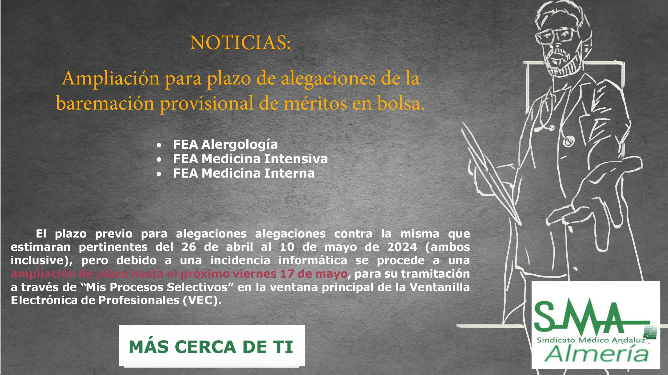 nOTICIAS ampliacion plazo bolsa Alegaciones