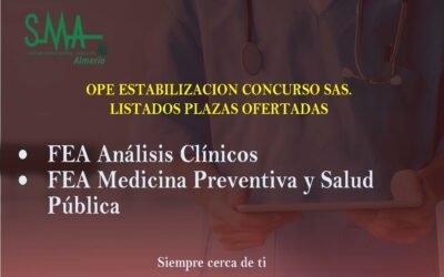 OPE ESTABILIZACION CONCURSO SAS. PLAZAS OFERTADAS.