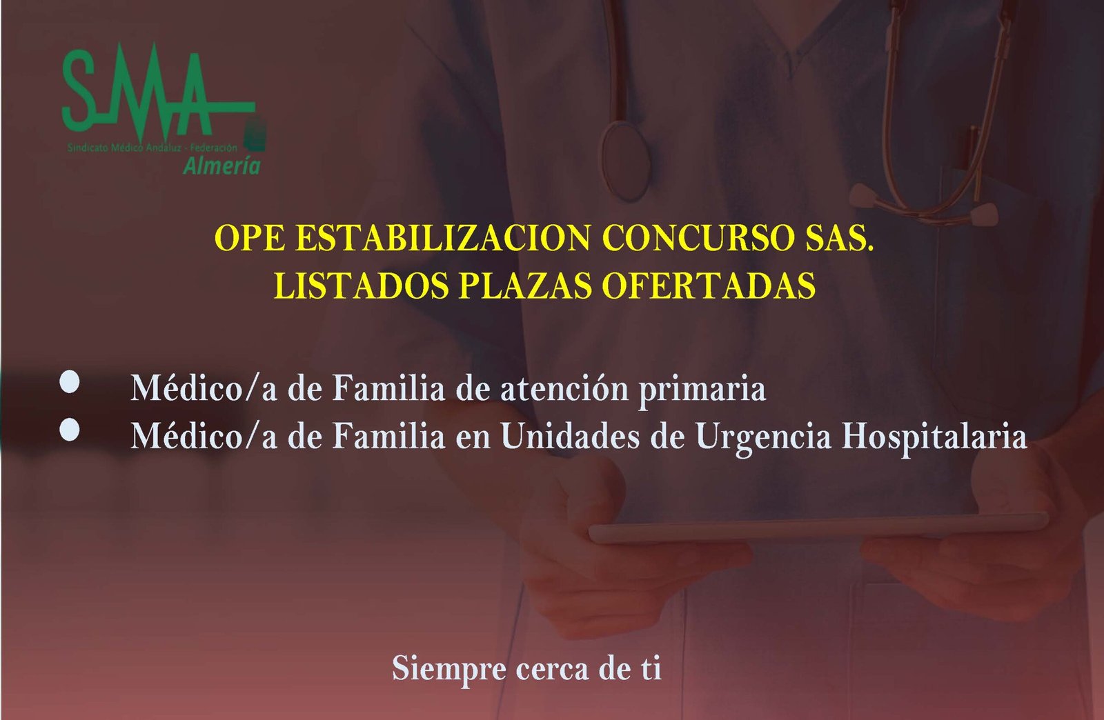 Listados definitivos Plazas Medico familia primaria