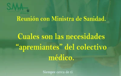 Reunión con Ministra de Sanidad.