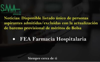 BOLSA SAS: Listado único personas admitidas/excluidas.