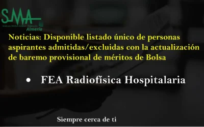 BOLSA SAS: Listado único personas admitidas/excluidas.
