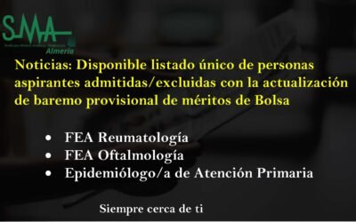 BOLSA SAS: Listado único personas admitidas/excluidas.