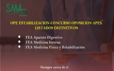 OPE ESTABILIZACION CONCURSO OPOSICION APES. LISTAS DEFINITIVAS.