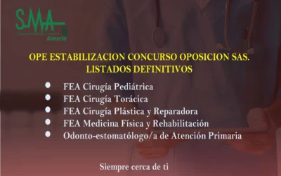 OPE ESTABILIZACION CONCURSO OPOSICION SAS. LISTAS DEFINITIVAS.