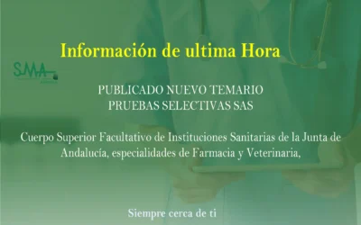 PUBLICADO NUEVO TEMARIO PRUEBAS SELECTIVAS SAS