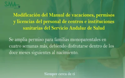 Noticias: Modificación del Manual de vacaciones, permisos y licencias del personal de centros e instituciones sanitarias del Servicio Andaluz de Salud