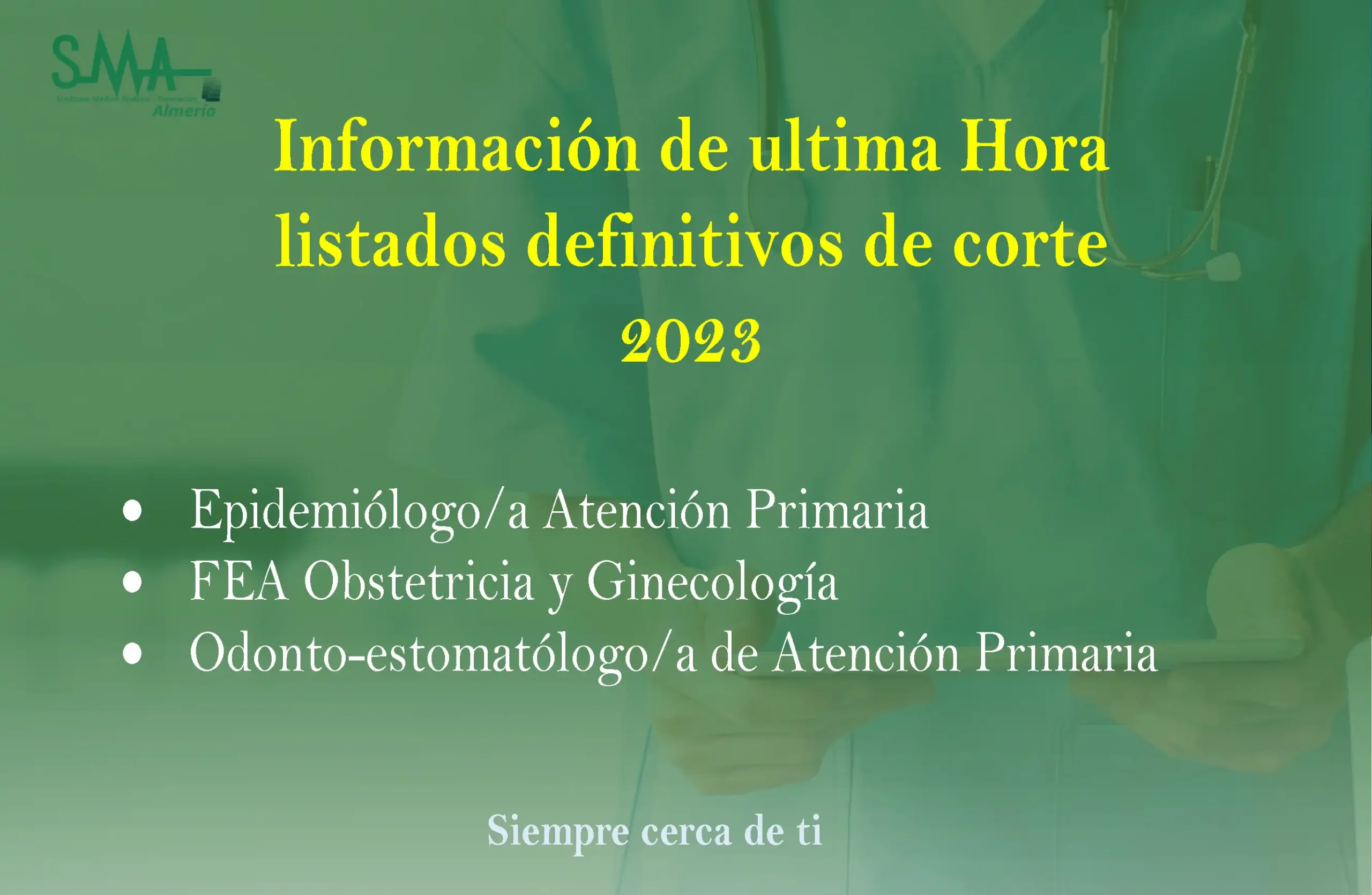 BOLSA SAS: Listado único personas admitidas/excluidas.