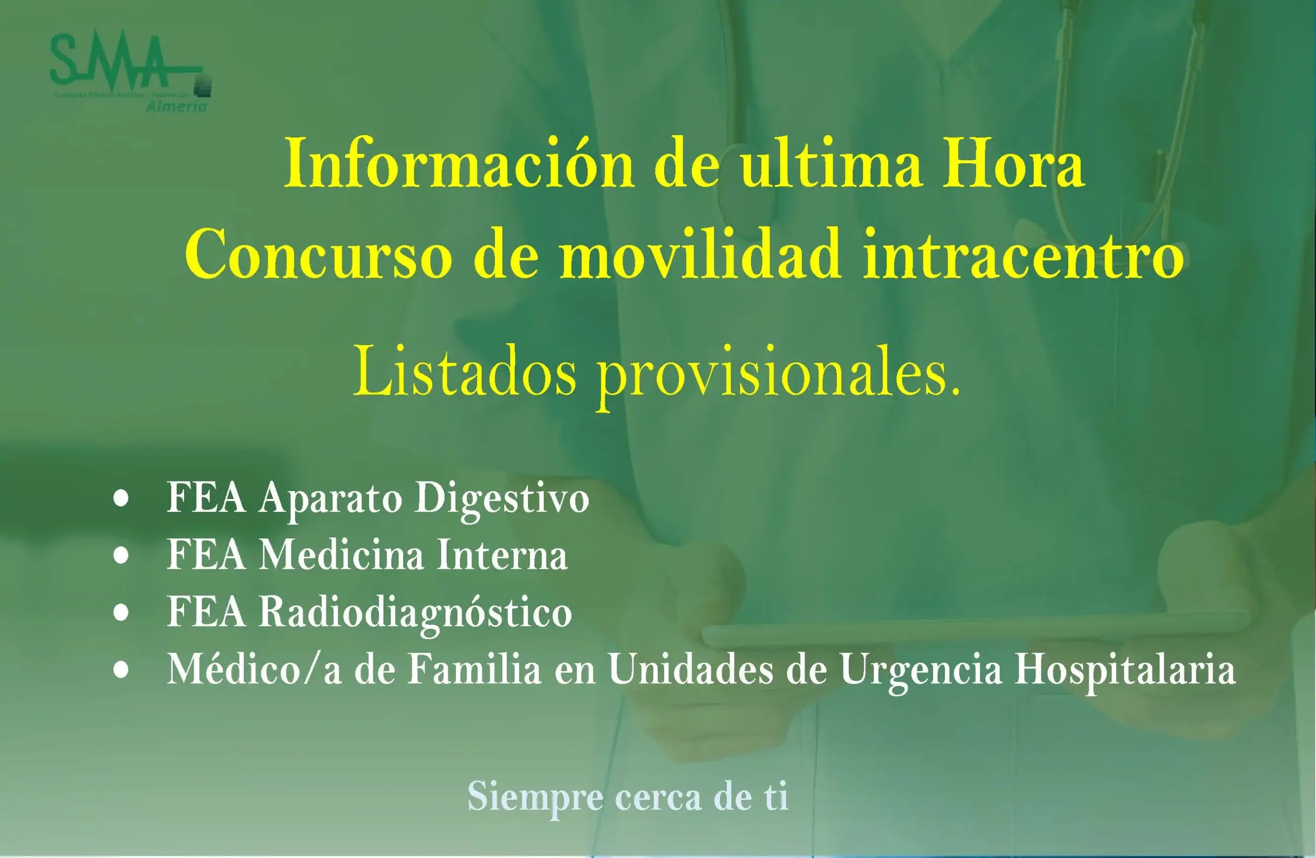 Concurso de movilidad intracentro para los centros de la extinta Agencia Pública Empresarial Sanitaria Hospital de Poniente de Almería