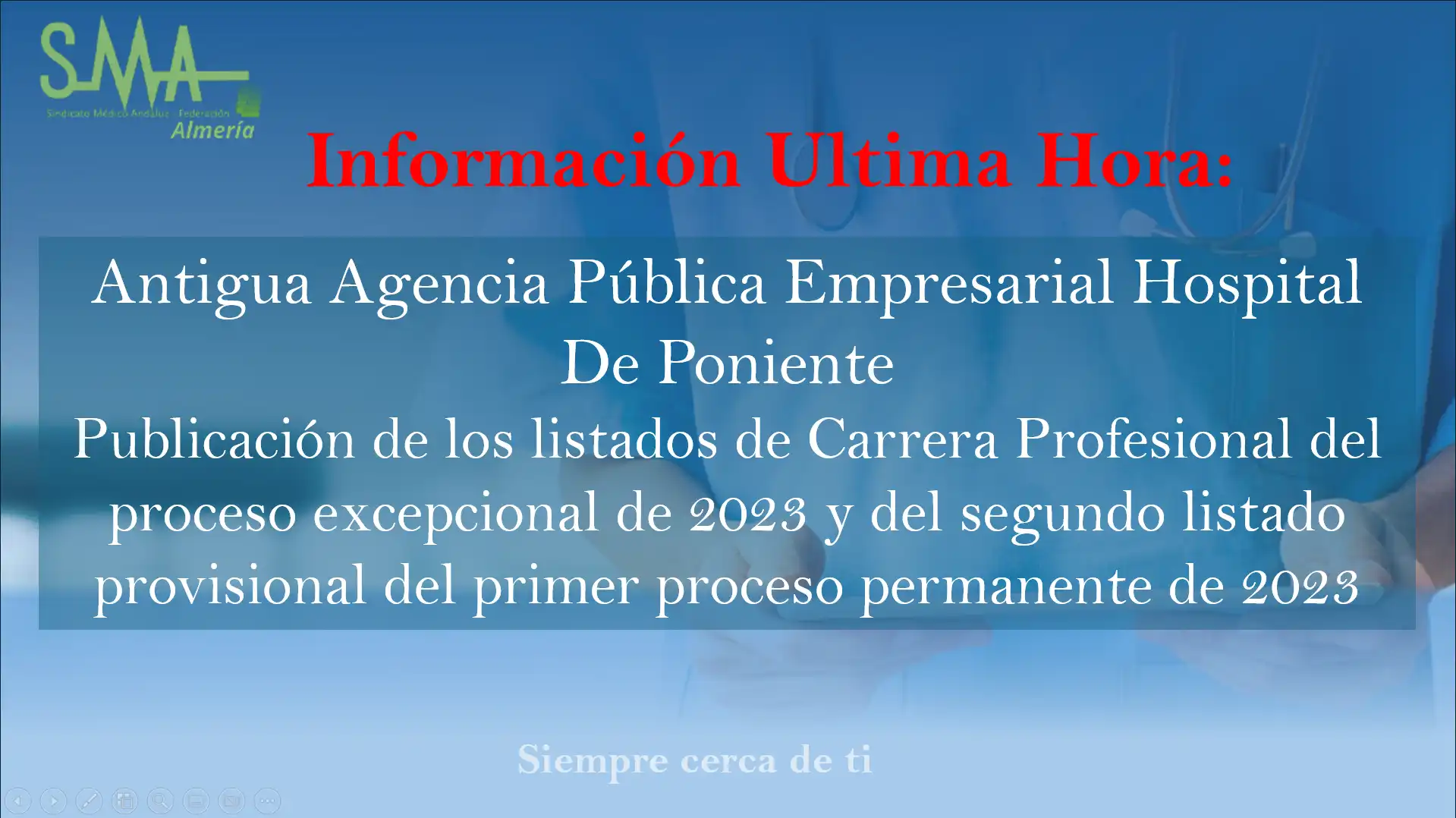 Noticias: CARRERA PROFESIONAL: Antigua Agencia Pública Empresarial Hospital De Poniente