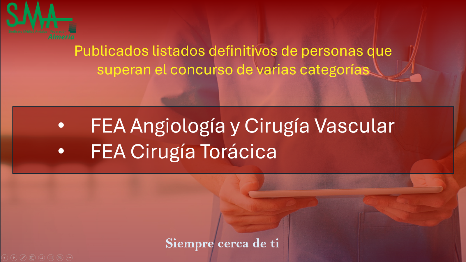 OPE 2025: Publicados listados Definitivas de aspirantes que superan la fase de concurso-oposición para FEA Angiología y Cirugía Vascular y FEA Cirugía Torácica
