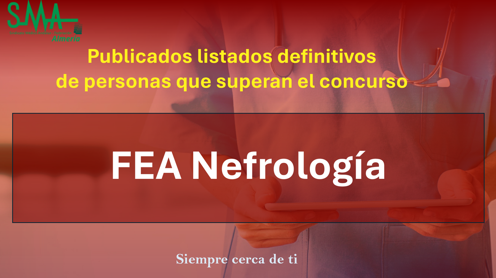 OPE 2025: Publicados listados Definitivas de aspirantes que superan la fase de concurso-oposición para FEA Nefrología
