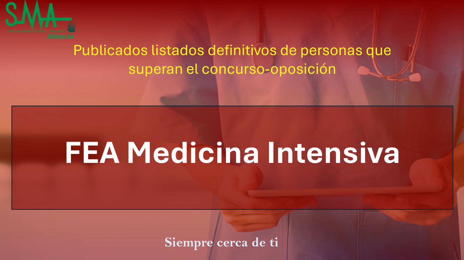 OPE 2025: Publicados listados Definitivas de aspirantes que superan la fase de concurso-oposición para FEA Medicina Intensiva.